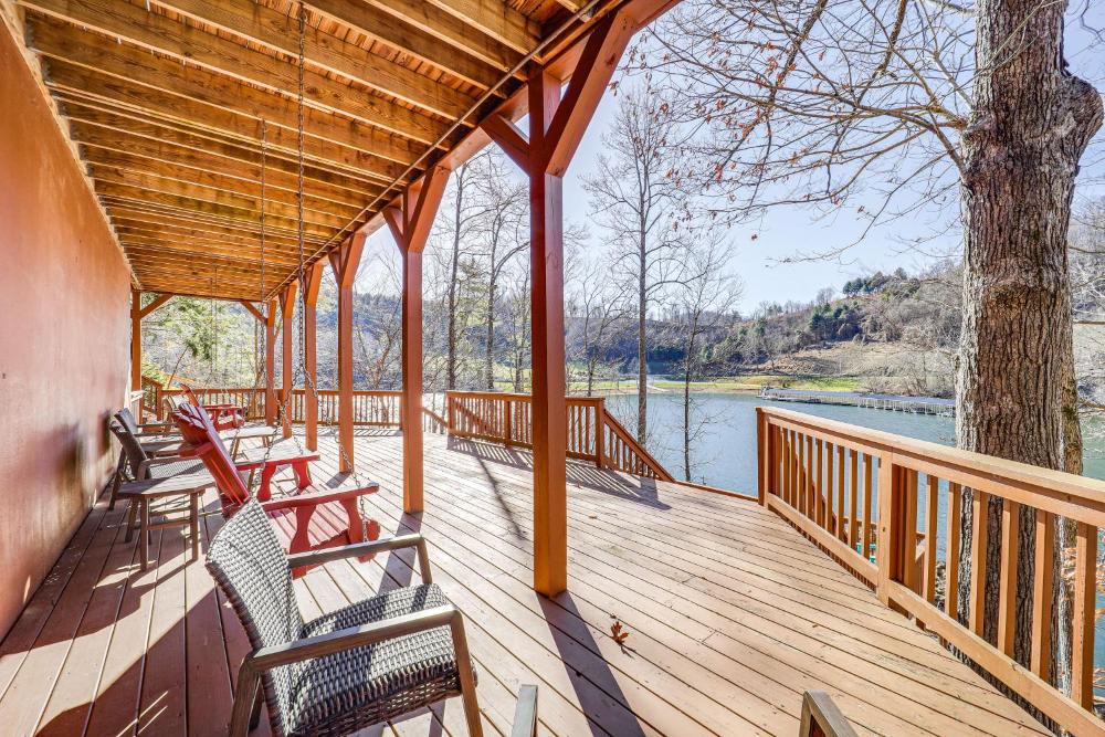 Waterfront Watauga Lake Home with Private Dock!